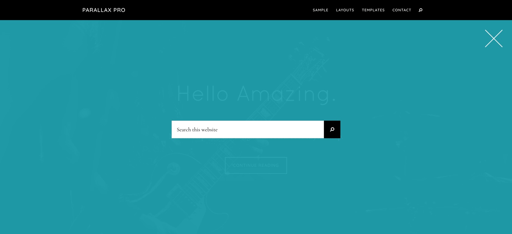 How to Slide Down Search Box in a Full Screen Overlay in Parallax Pro Sridhar Katakam